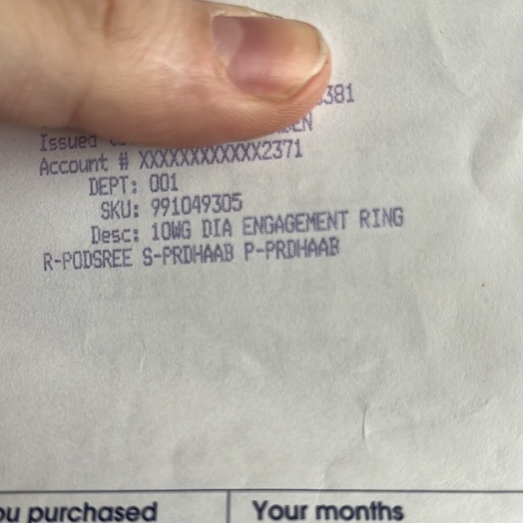 Diamond Ring Size 8 - Picture 3 of 4